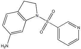 1-(pyridine-3-sulfonyl)-2,3-dihydro-1H-indol-6-amine Struktur