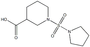 1-(pyrrolidine-1-sulfonyl)piperidine-3-carboxylic acid Struktur