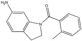 1-[(2-methylphenyl)carbonyl]-2,3-dihydro-1H-indol-6-amine Struktur