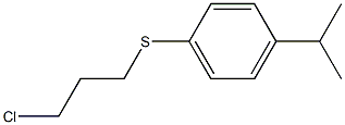 1-[(3-chloropropyl)sulfanyl]-4-(propan-2-yl)benzene Struktur