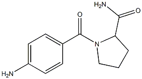 1-[(4-aminophenyl)carbonyl]pyrrolidine-2-carboxamide Struktur