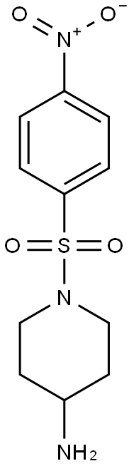 1-[(4-nitrobenzene)sulfonyl]piperidin-4-amine Struktur