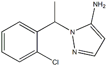 1-[1-(2-chlorophenyl)ethyl]-1H-pyrazol-5-amine Struktur