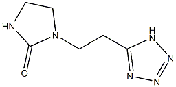 1-[2-(1H-1,2,3,4-tetrazol-5-yl)ethyl]imidazolidin-2-one Struktur