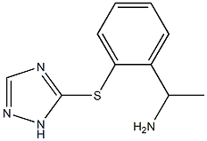 1-[2-(1H-1,2,4-triazol-5-ylsulfanyl)phenyl]ethan-1-amine Struktur