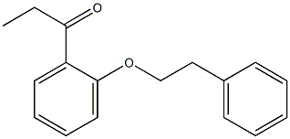 1-[2-(2-phenylethoxy)phenyl]propan-1-one Struktur