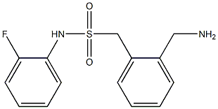 1-[2-(aminomethyl)phenyl]-N-(2-fluorophenyl)methanesulfonamide Struktur