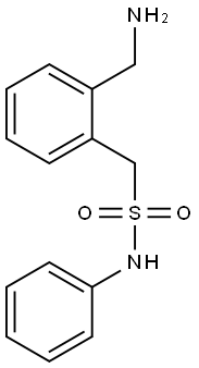 1-[2-(aminomethyl)phenyl]-N-phenylmethanesulfonamide Struktur