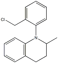 1-[2-(chloromethyl)phenyl]-2-methyl-1,2,3,4-tetrahydroquinoline Struktur