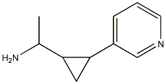 1-[2-(pyridin-3-yl)cyclopropyl]ethan-1-amine Struktur