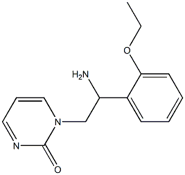 1-[2-amino-2-(2-ethoxyphenyl)ethyl]pyrimidin-2(1H)-one Struktur