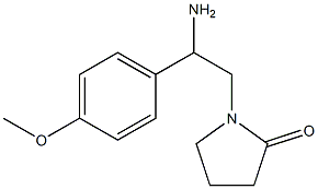 1-[2-amino-2-(4-methoxyphenyl)ethyl]pyrrolidin-2-one Struktur