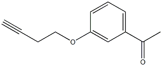 1-[3-(but-3-ynyloxy)phenyl]ethanone Struktur