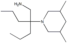 1-[4-(aminomethyl)heptan-4-yl]-3,5-dimethylpiperidine Struktur