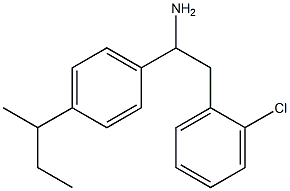 1-[4-(butan-2-yl)phenyl]-2-(2-chlorophenyl)ethan-1-amine Struktur