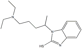 1-[4-(diethylamino)-1-methylbutyl]-1H-1,3-benzodiazole-2-thiol Struktur