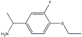 1-[4-(ethylsulfanyl)-3-fluorophenyl]ethan-1-amine Struktur