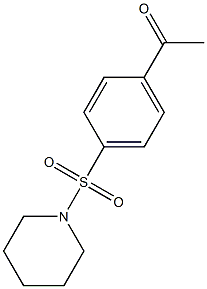 1-[4-(piperidine-1-sulfonyl)phenyl]ethan-1-one Struktur