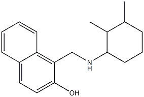 1-{[(2,3-dimethylcyclohexyl)amino]methyl}naphthalen-2-ol Struktur