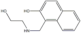 1-{[(2-hydroxyethyl)amino]methyl}naphthalen-2-ol Struktur