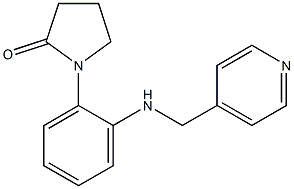 1-{2-[(pyridin-4-ylmethyl)amino]phenyl}pyrrolidin-2-one Struktur