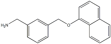 1-{3-[(1-naphthyloxy)methyl]phenyl}methanamine Struktur