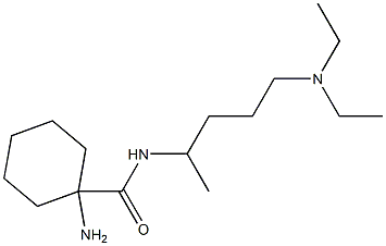 1-amino-N-[4-(diethylamino)-1-methylbutyl]cyclohexanecarboxamide Struktur