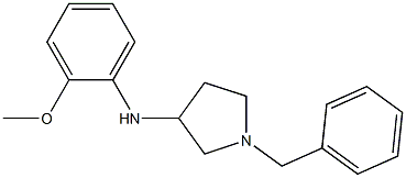 1-benzyl-N-(2-methoxyphenyl)pyrrolidin-3-amine Struktur