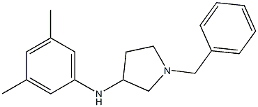 1-benzyl-N-(3,5-dimethylphenyl)pyrrolidin-3-amine Struktur