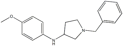 1-benzyl-N-(4-methoxyphenyl)pyrrolidin-3-amine Struktur