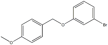 1-bromo-3-[(4-methoxyphenyl)methoxy]benzene Struktur