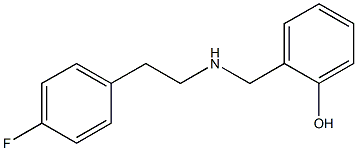 2-({[2-(4-fluorophenyl)ethyl]amino}methyl)phenol Struktur