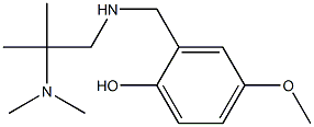 2-({[2-(dimethylamino)-2-methylpropyl]amino}methyl)-4-methoxyphenol Struktur