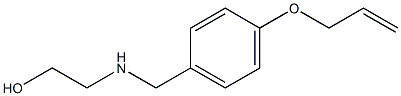 2-({[4-(prop-2-en-1-yloxy)phenyl]methyl}amino)ethan-1-ol Struktur