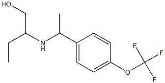 2-({1-[4-(trifluoromethoxy)phenyl]ethyl}amino)butan-1-ol Struktur