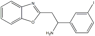 2-(1,3-benzoxazol-2-yl)-1-(3-iodophenyl)ethan-1-amine Struktur