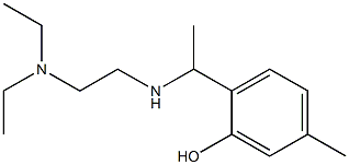 2-(1-{[2-(diethylamino)ethyl]amino}ethyl)-5-methylphenol Struktur