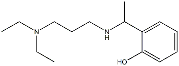 2-(1-{[3-(diethylamino)propyl]amino}ethyl)phenol Struktur