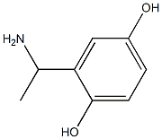 2-(1-aminoethyl)benzene-1,4-diol Struktur