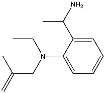 2-(1-aminoethyl)-N-ethyl-N-(2-methylprop-2-en-1-yl)aniline Struktur