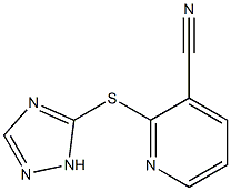 2-(1H-1,2,4-triazol-5-ylsulfanyl)pyridine-3-carbonitrile Struktur