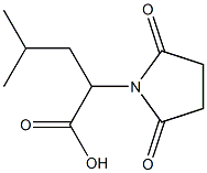 2-(2,5-dioxopyrrolidin-1-yl)-4-methylpentanoic acid Struktur