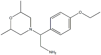 2-(2,6-dimethylmorpholin-4-yl)-2-(4-ethoxyphenyl)ethanamine Struktur