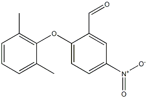 2-(2,6-dimethylphenoxy)-5-nitrobenzaldehyde Struktur