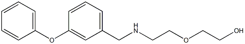 2-(2-{[(3-phenoxyphenyl)methyl]amino}ethoxy)ethan-1-ol Struktur