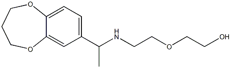 2-(2-{[1-(3,4-dihydro-2H-1,5-benzodioxepin-7-yl)ethyl]amino}ethoxy)ethan-1-ol Struktur