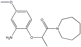 2-(2-amino-4-methoxyphenoxy)-1-(azepan-1-yl)propan-1-one Struktur