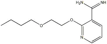 2-(2-butoxyethoxy)pyridine-3-carboximidamide Struktur