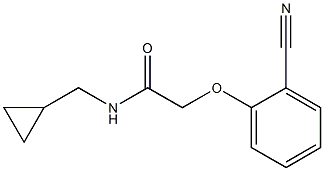 2-(2-cyanophenoxy)-N-(cyclopropylmethyl)acetamide Struktur