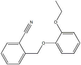 2-(2-ethoxyphenoxymethyl)benzonitrile Struktur